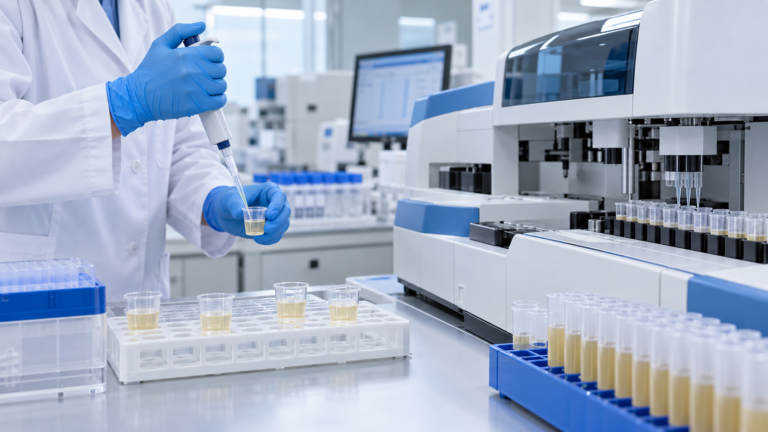 Small-volume plasma sample preparation for an automated coagulation analyzer